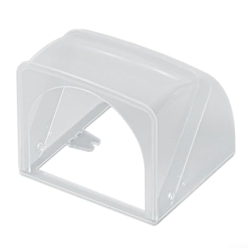 Elektrische Steckdose Schutzhülle Outdoor Wasserdichte Box für 86 Typ Steckdose Regendicht Gehäuse Geeignet für Garten (Transparent) von KHIronHive