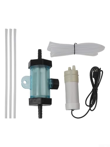 Elektrischer Aquarium-Reiniger, USB-Siphon-Pumpe, Aquarium-Wasserwechsel, Vakuumsystem mit 1–5 Meter Schlauch-Set für Süß- und Salzwasser-Tankreinigung (1 Meter) von KHIronHive