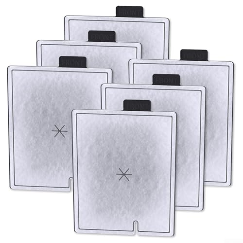 Ersatz-Filterkartuschen kompatibel mit Aqueon für QuietFlow Aquarien, 6-teiliges Set mit Aktivkohle und Zeolith zur Schadstoffaufnahme und pH-Stabilisierung (L) von KHIronHive