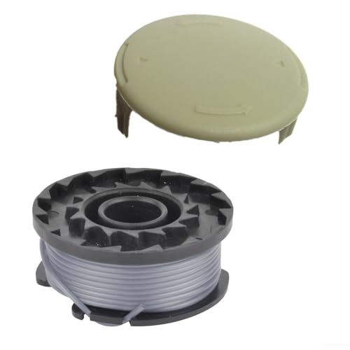 Ersatzkappe und Spulenschnur für Bosch ART 23SL/26SL & CLGT2425H Schnellinstallationsfunktion (grau) von KHIronHive