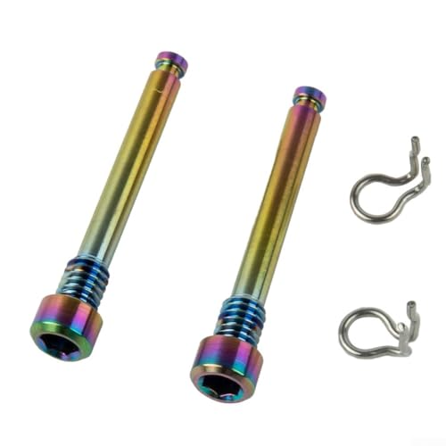 Fahrrad-Bremssattelschrauben und Federclip, Legierung, 2-teiliges Set für Gewinde-Geschirr () von KHIronHive