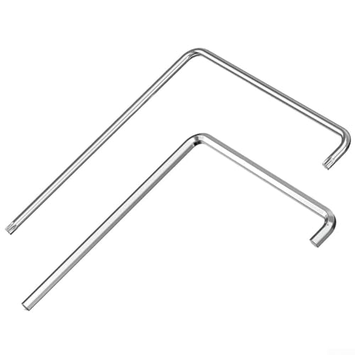Fenster-Einstellwerkzeug-Set für Torx 15 / Sechskantkopf 4 mm Kugelkopf 4 mm Stahl Fenster Installationswerkzeuge Türbeschläge Anpassungsset Silber für Heimwerker von KHIronHive