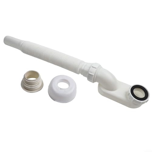 Flexibles P-Trap Badewannen-Ablaufrohr-Set mit flachem Design, ausziehbar auf 92 cm, einfache Gleitgelenk-Installation für freistehende Badewannen-Sanitär- und platzsparende Badezimmer-Renovierung von KHIronHive