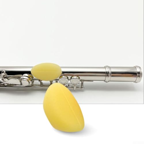 Flöten-Fingerschutz, Daumenauflage, Silikonhülle mit Locator-Funktion für Instrumentenpflege und Wartungsteile (gelb) von KHIronHive