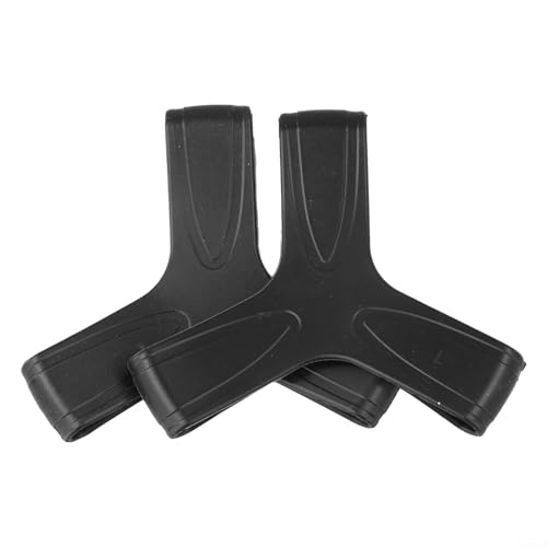 Flossen Befestigungsriemen mit dreieckigem Design für Flossenverlust (L(39-41) schwarz) von KHIronHive