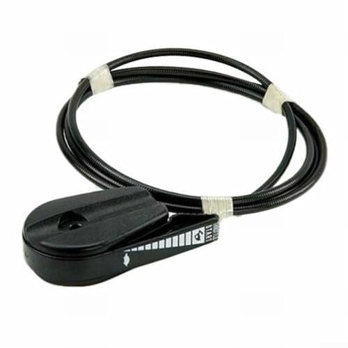 Gaszug für Rasenmäher mit robustem kunststoffbeschichtetem Stahldraht, kompatibel mit Masport, Rover und 4 Rasenmähern, 1600 mm Außenkabel mit 1650 mm Innendraht Gaszug für Rasenmäher mit robustem kunststoffbeschichtetem Stahldraht, kompatibel mit Masport, Rover und 4 Rasenmähern, 1600 mm Außenkabel mit 1650 mm Innendraht von KHIronHive