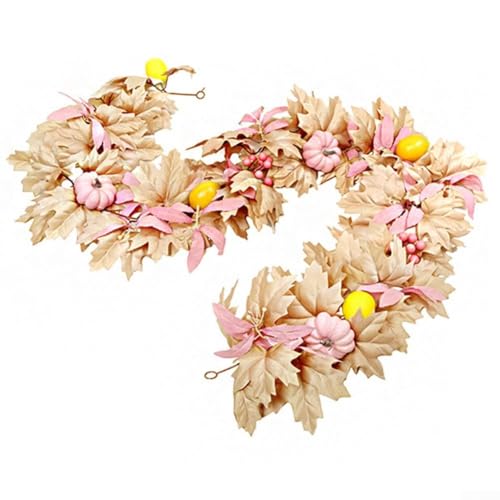 Herbsternte Künstlicher Ahornblatt-Kranz Herbstgirlande für Tür, Kamin oder Fenster, Indoor Outdoor Thanksgiving und Halloween Heimdekoration mit lebendigen künstlichen Blättern und Rattan-Basis (A12) Herbsternte Künstlicher Ahornblatt-Kranz Herbstgirlande für Tür, Kamin oder Fenster, Indoor Outdoor Thanksgiving und Halloween Heimdekoration mit lebendigen künstlichen Blättern und Rattan-Basis (A12) von KHIronHive