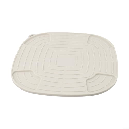 Hitzebeständige Silikonmatte für Luftfritteuse, Arbeitsplattenschutz mit Hohlkernbelüftung, rutschfester Unterseite und Öltropfrillen, lebensmittelechtes Silikon, spülmaschinenfest, 27,7 x 27,7 cm Hitzebeständige Silikonmatte für Luftfritteuse, Arbeitsplattenschutz mit Hohlkernbelüftung, rutschfester Unterseite und Öltropfrillen, lebensmittelechtes Silikon, spülmaschinenfest, 27,7 x 27,7 cm von KHIronHive