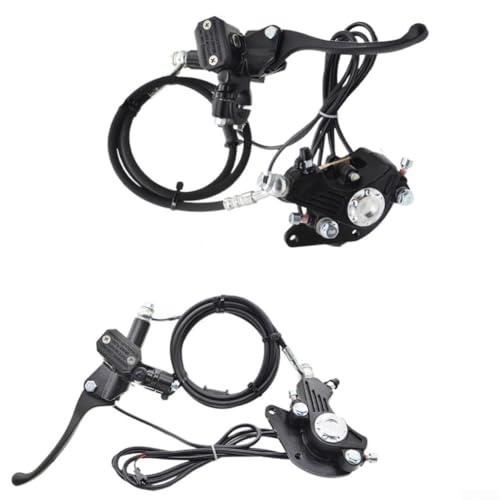 Hochleistungs-Bremsen-Set für Elektro-Falträder mit Doppelkolben und 180 mm elektrischer Kabellänge (vorne + hinten) von KHIronHive