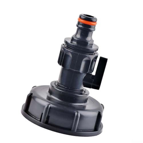 IBC Tankadapter Ventil Fitting Set mit Außenanschlüssen Innengewinde Ablaufadapter Dichtband für Gartenbewässerung Wassertank Anschluss Rohrleitungssystem (D) von KHIronHive