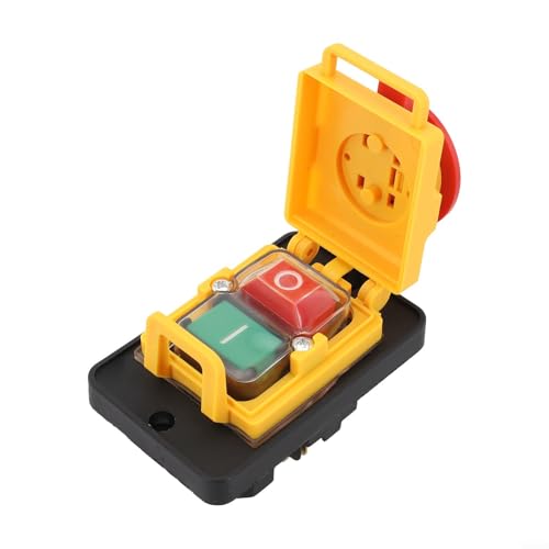 KJD18 Elektromagnetischer Drucktastenschalter 7 Pins wasserdichter Netzschalter 400V 50Hz IP54 Schutz für Drehmaschine Schneidemaschine Tischsäge Holzbearbeitungsmaschine Bohrmaschine Schleifmaschine KJD18 Elektromagnetischer Drucktastenschalter 7 Pins wasserdichter Netzschalter 400V 50Hz IP54 Schutz für Drehmaschine Schneidemaschine Tischsäge Holzbearbeitungsmaschine Bohrmaschine Schleifmaschine von KHIronHive