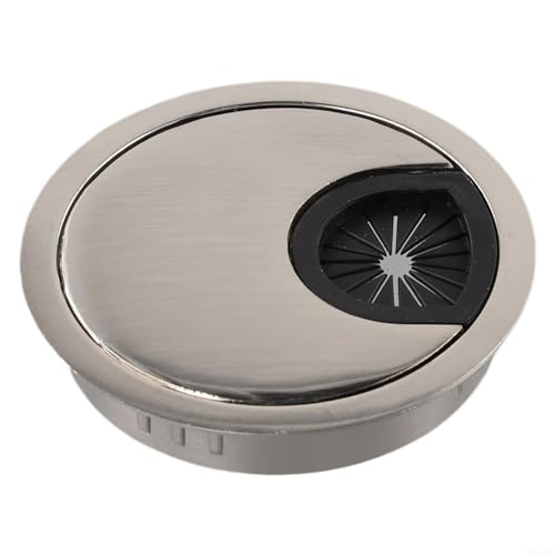 Kabeldurchführung, Metalldraht, Lochabdeckung mit Chrombürste, für Zuhause und Büro, gebürstet, 60 mm Kabeldurchführung, Metalldraht, Lochabdeckung mit Chrombürste, für Zuhause und Büro, gebürstet, 60 mm von KHIronHive