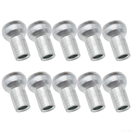 Kabelkugelklemmen, Stopper, Fitnessgerät, Drahtseil, Gelenkteile, Metall, Silber, für Durchmesser, Fitnessgeräte, Kabel, Seilzugsystem, Ersatzzubehör, Heim-Fitnessstudio (8 x 3,5 x 13 mm) von KHIronHive