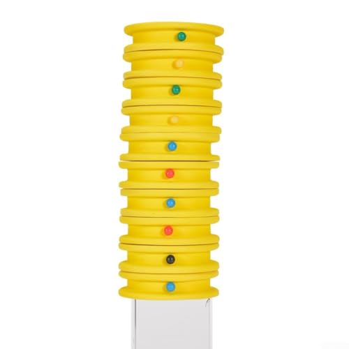 Karpfenvorfachwickler mit EVA-Material, Spulenplatte und Pins, entworfen, um die Schnurvorfächer ordentlich und organisiert zu halten (gelb) von KHIronHive