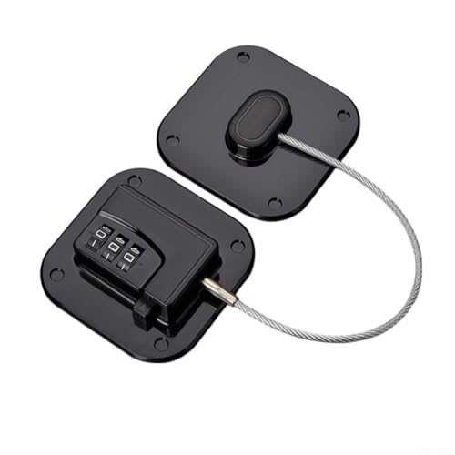 Kindersicheres Schloss für Kühlschränke, einfache Installation, schützt Ihre Lieben (schwarz) von KHIronHive