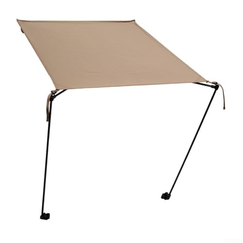 Klappstuhl, Baldachin mit Aluminiumstange, wasserdicht und leicht, für den Außenbereich (gelb) von KHIronHive