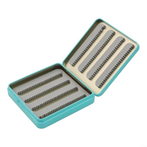 Kompakte Köderbox zum Fliegenfischen für einfachen Transport und Aufbewahrung Ihrer Angelausrüstung (blau) von KHIronHive