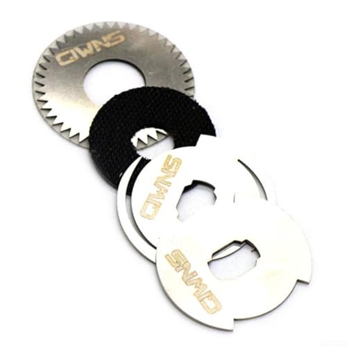 Kompatible Angelrolle Drag Washer Clicker Kit – Edelstahl-Kettenrad und Metallscheiben für Baitcast-Rollen-Reparatur – Kohlefaser-Bremsbelag-Ersatzteile von KHIronHive