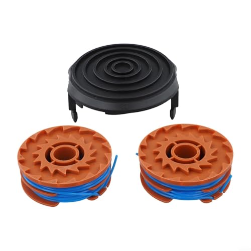 Komplettes Ersatz-Set für GGT600A1, inklusive Abdeckkappe und zwei Spulen mit 8 3 m vorgewickelter Schnur, ABS-Material für Langlebigkeit Komplettes Ersatz-Set für GGT600A1, inklusive Abdeckkappe und zwei Spulen mit 8 3 m vorgewickelter Schnur, ABS-Material für Langlebigkeit von KHIronHive