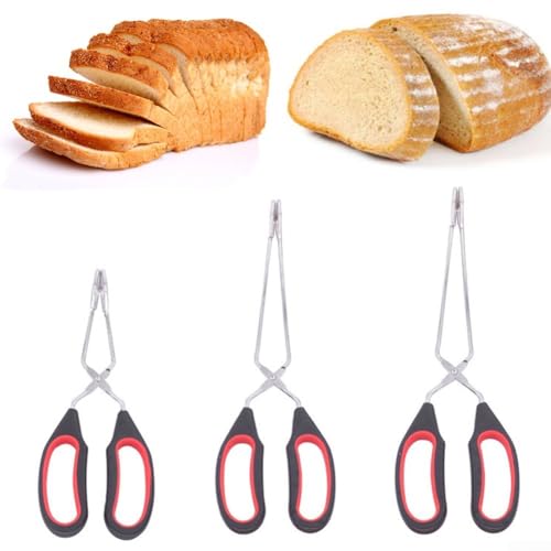 Küchenscherenzange mit langem Griff für müheloses Kochen und Backen BBQ Grillwerkzeug (S) von KHIronHive