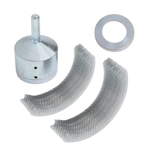 Kupferrohr-Reinigungsbürsten-Set, 3-teilig, 15 mm und 22 mm, Drahtbürsten für elektrische Bohrer, Metallrohre und Kupferrohrreiniger mit Sechskantschaft für Sanitäranlagen (15 mm) von KHIronHive