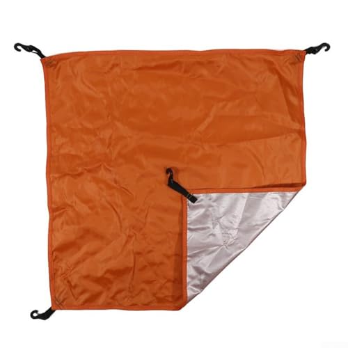 Leichte Campingplane, wasserdicht, reißfest, Schutz für regnerisches Wetter (Orange) von KHIronHive
