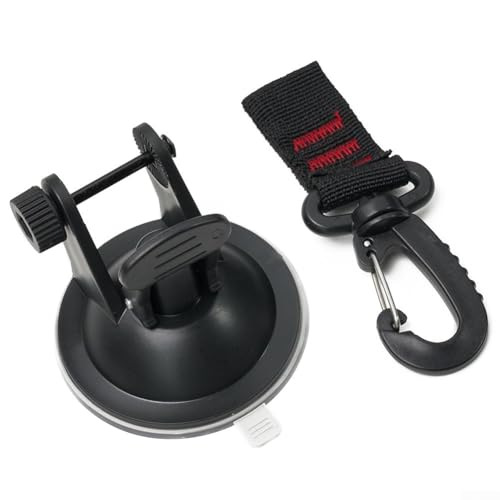 Leistungsstarker Saugnapfanker mit Haken für Campingplanen und Ladungssicherheit (1 Stück) von KHIronHive