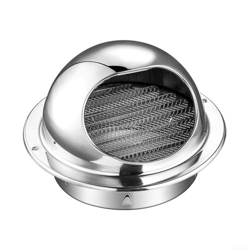 Lüften Sie Ihr Badezimmer effizient mit einem runden Abluftgitter und Insektenschutz-Integration (100 mm) von KHIronHive