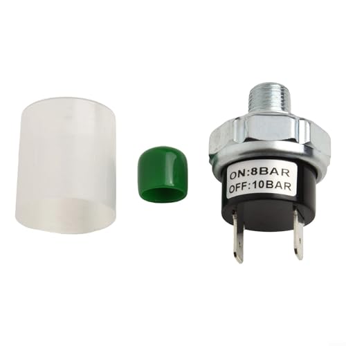 Luftdruckschalter 1/8 NPT für Luftkompressoren, arbeitet effizient bei 12V/24V, automatische Abschaltung bei 8/10BAR (8-10BAR) von KHIronHive