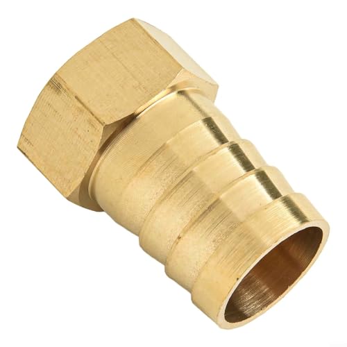 Messing-Schlauchstutzen, 3/4 Zoll Innengewinde auf Widerhaken-Endstück für Wasserleitung, Luftleitung, Kraftstoffleitung, Gartenbewässerung und Regenzubehör (25 mm) von KHIronHive