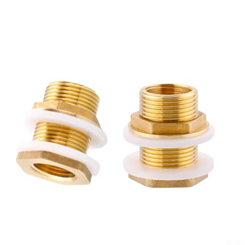 Messing-Tankarmaturen, 2 Stück für Eimer, für Wasserhähne und Bewässerung, zuverlässiges Design (1,9 cm) von KHIronHive