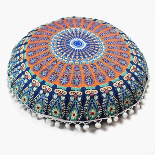 Moderner Kissenbezug, 43 cm, rund, gemustert, tolle Ergänzung für Ihren Wohnraum (#5) von KHIronHive