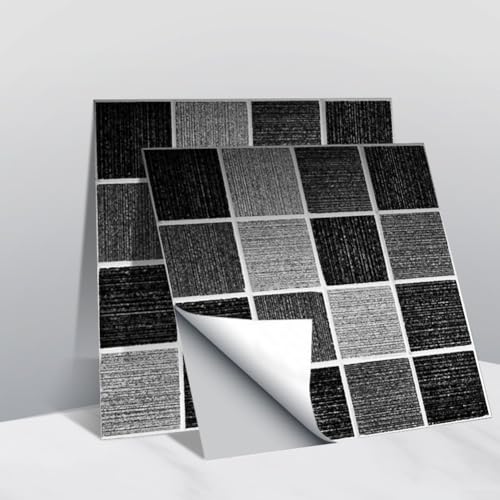Mosaik-Wandfliesen für Küche und Badezimmer, Fliesenspiegel aus Epoxid-Kunststoff, flexibel und feuchtigkeitsbeständig, für Innenwände, 10 Stück Mosaik-Wandfliesen für Küche und Badezimmer, Fliesenspiegel aus Epoxid-Kunststoff, flexibel und feuchtigkeitsbeständig, für Innenwände, 10 Stück von KHIronHive