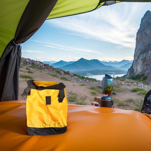 Outdoor Camping Compression Stuff Sack Essential Waterproof Jacket Carrier (M Code Orange) von KHIronHive