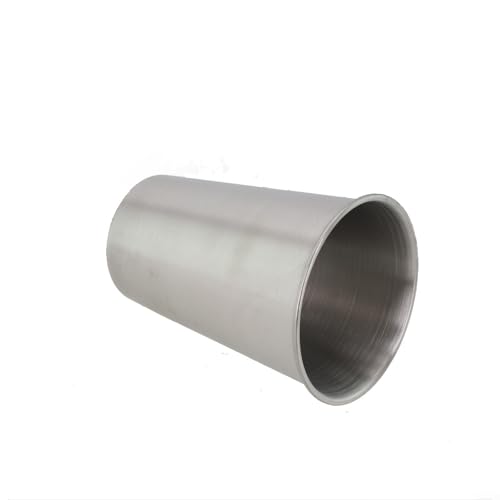 Outdoor Edelstahlbecher 240ml für Kaffee, Tee und Campingausflüge (Silber 400ml) von KHIronHive