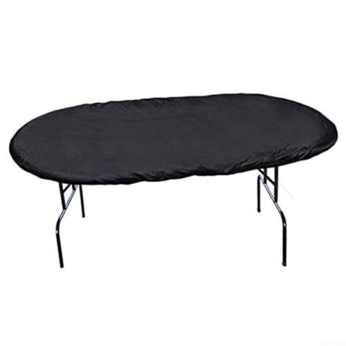 Oxford Cloth Poker Table Cover Waterproof Dustproof Gaming Table Protective Cover for Card Games Tables Accessories Black Grey 244x112cm(BALCK) von KHIronHive