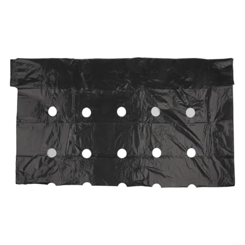 Perforierte Gemüsebodenabdeckung PE Mulchfolie für Bodenbeschattung und Vorbeugung in Gemüsegärten (10 m x 0,95 m) von KHIronHive