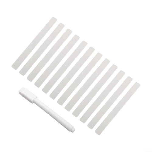 Pflanzenanhänger aus Acryl mit Marker, perfekt für Gärtner, Gewächshäuser und Töpfe im Freien, 12 Etikettenbögen von KHIronHive
