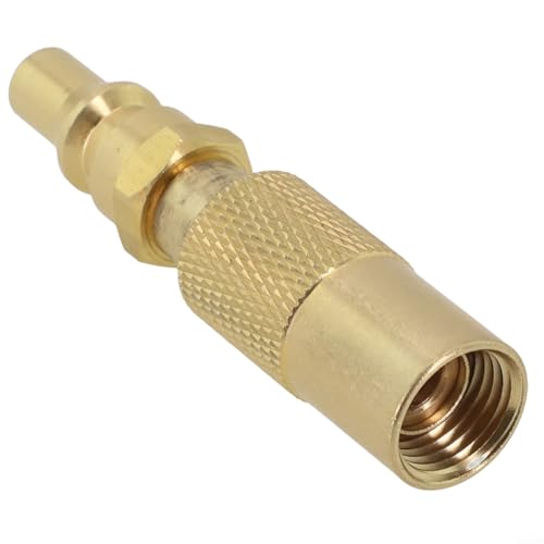 Propangas-Schnellverbindungsstück, 1/4 Zoll Adapter für Coleman Campingkocher Grill Hochdruckregler Outdoor Kochen BBQ Werkzeuge Messing Trennen Umwandlung Fitting von KHIronHive