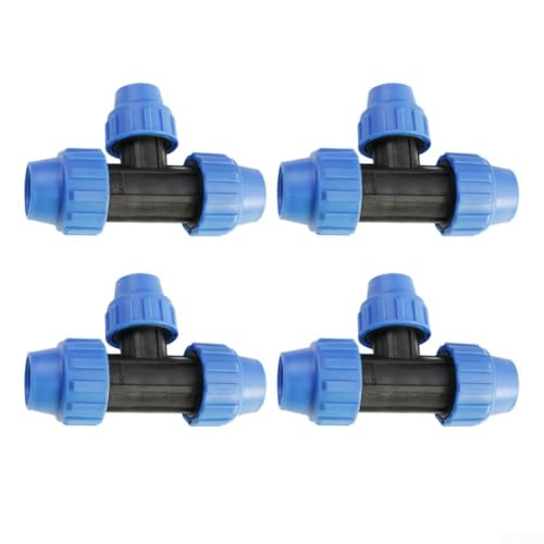 Reduzier-T-Stück Kunststoff-Wasserrohr-Armaturen, 16 bar, druckbeständiges Gelenk für Bewässerung, Gartenarbeit, Landwirtschaft und Gartenbau (32 x 20 x 32) von KHIronHive