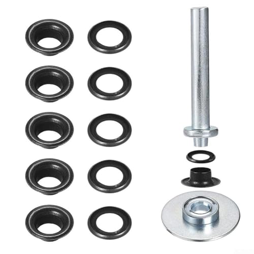 Reparatur-Set für Outdoor-Zelte mit Ösen und Ösen, inklusive unverzichtbarem Werkzeug (schwarz) von KHIronHive