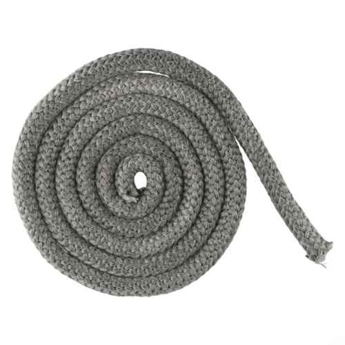 Robuste Faser-Seildichtung für Kamine, 2 m lange Dichtung für optimale Wärmespeicherung in Holz- oder Pelletöfen (16 mm) von KHIronHive