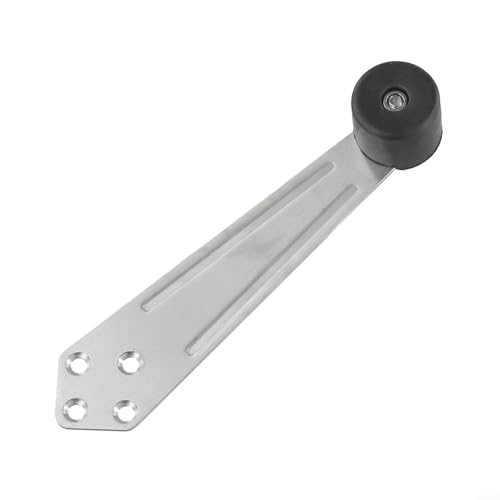 Robuster Edelstahl-Türstopper mit leisem Gummipuffer, schützt Wände vor Holz- und Metalltüren, inklusive Befestigungsschrauben, für Zuhause, Büro oder öffentliche Bereiche von KHIronHive