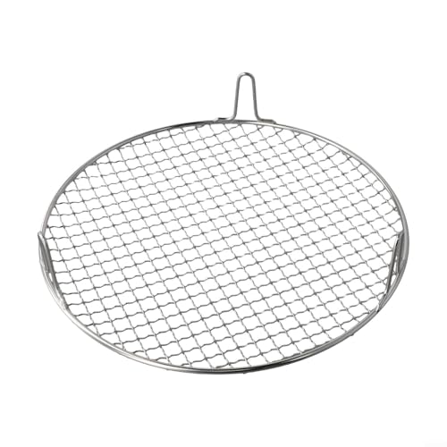 Rundes Grillnetz aus Edelstahl mit Beinen, Camping-Grillgitter, Outdoor-Kochgitter für Campingkocher, mehrere Größen erhältlich (30,5 cm) von KHIronHive
