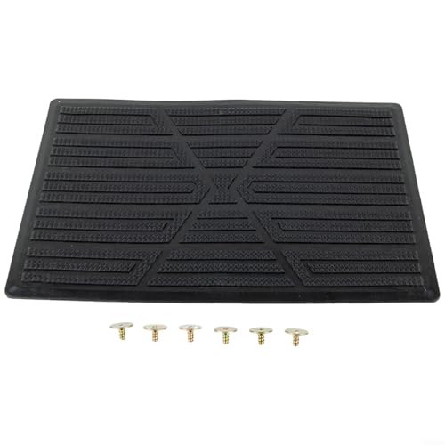 Rutschfeste PVC-Pedal-Patch-Abdeckmatte für Autobodenschutz und Komfort (schwarz) von KHIronHive