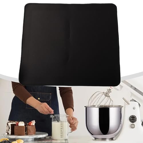 Rutschfeste hitzebeständige Matte für Küchenarbeitsplatten mit Silikon und Filz, zum Schutz von Oberflächen und zur Verbesserung der Stabilität von Luftfritteusen und kleinen Geräten (25 x 30 cm) von KHIronHive