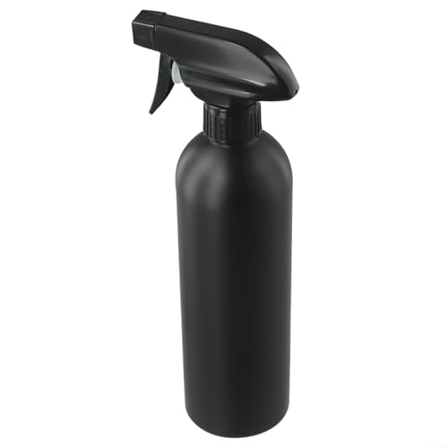 Schwarze Friseursprühflasche Feiner Nebel Wassersprüher mit verstellbarer Düse für Friseursalon Barber Styling und Tätowierung Auch für Pflanzenbewässerung und Haushaltsreinigung geeignet von KHIronHive
