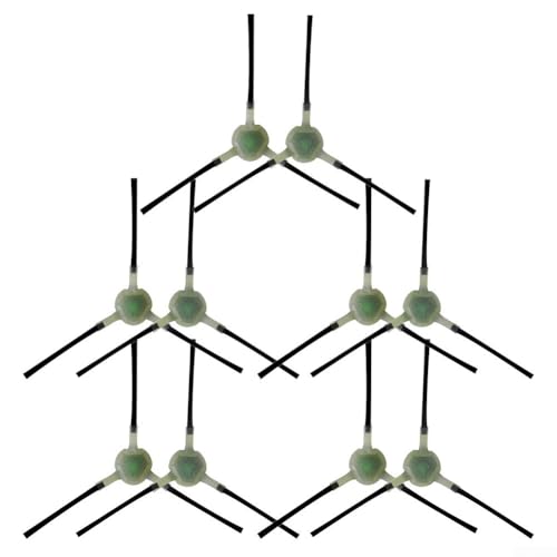 Seitenbürsten-Ersatz-Set für Roboter-Staubsauger, ABS-Materialkehrzubehör für tiefe Teppich- und Bodenreinigung, einfach zu installieren und zu pflegen für lang anhaltende Leistung zu Hause von KHIronHive