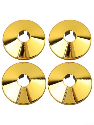Set mit 4 Heizkörperrohrmanschetten aus Kunststoff für Rohre mit 15 mm Durchmesser, Installation für Heizkörper, Heizung, Wasser, Gas und Abflussrohre von KHIronHive