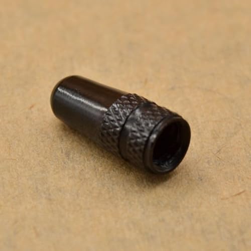 Set mit 5 Fahrradventilen für Presta-Ventilschaft zum Schutz der Fahrradfelge vor Staub und Schmutz (schwarz) von KHIronHive